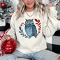Owl, Folk Art, Scandinavian, Winter, Christmas Sweatshirt