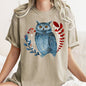 Owl, Folk Art, Scandinavian, Winter, Christmas, Comfort Colors Tshirt