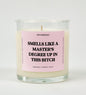 Smells Like A Master's Degree Up In This Bitch Graduation Glass Candle