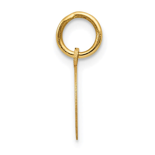 14k Yellow Gold Horseshoe Charm in Polished