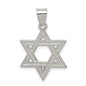 Sterling Silver Satin Textured Star of David Charm or Pendant