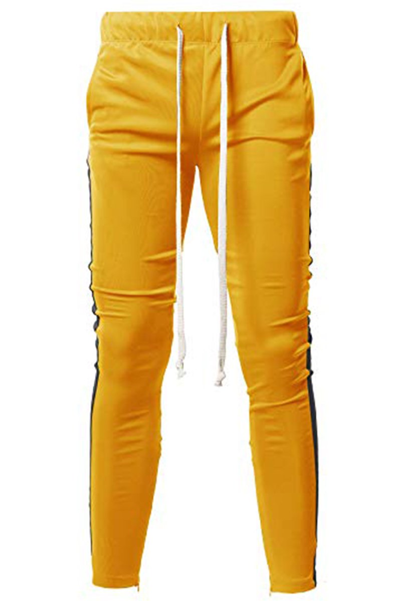 HOLIDAY TRACK PANTS - YELLOW/BLACK | Apparel | Kitchen + Metal