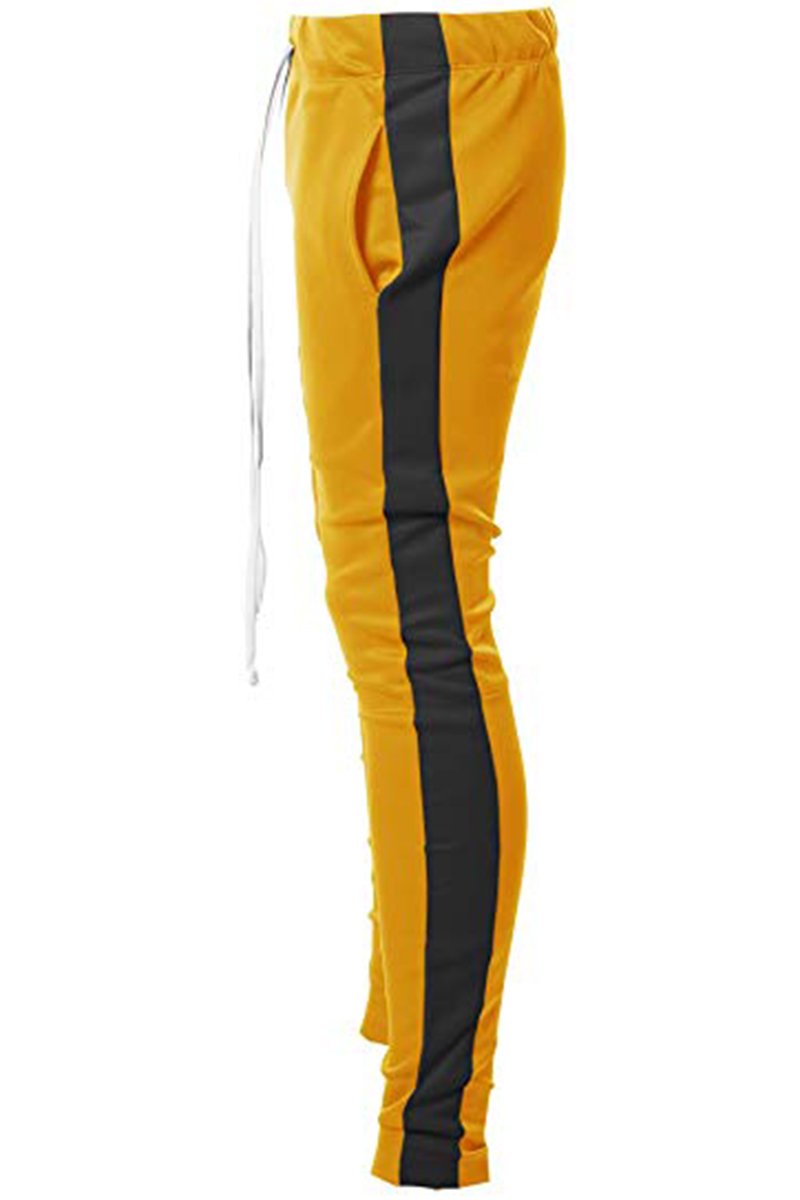 HOLIDAY TRACK PANTS - YELLOW/BLACK | Apparel | Kitchen + Metal