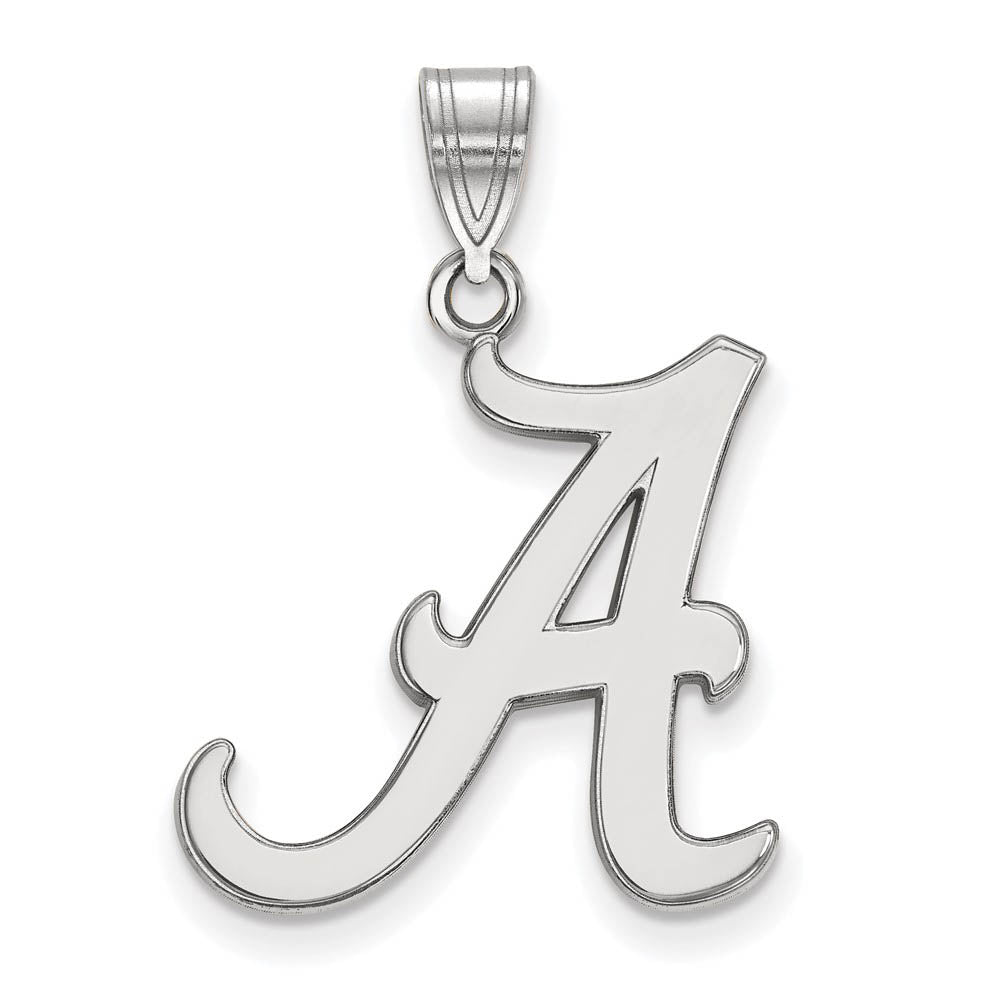 Sterling Silver U. of Alabama Large Initial A Pendant