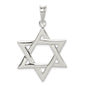 Sterling Silver Large Star Of David Pendant, 28 x 45mm