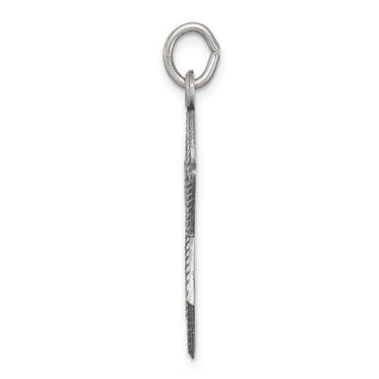 Sterling Silver Antiqued Star of David Pendant, 22 x 25mm (1 Inch)