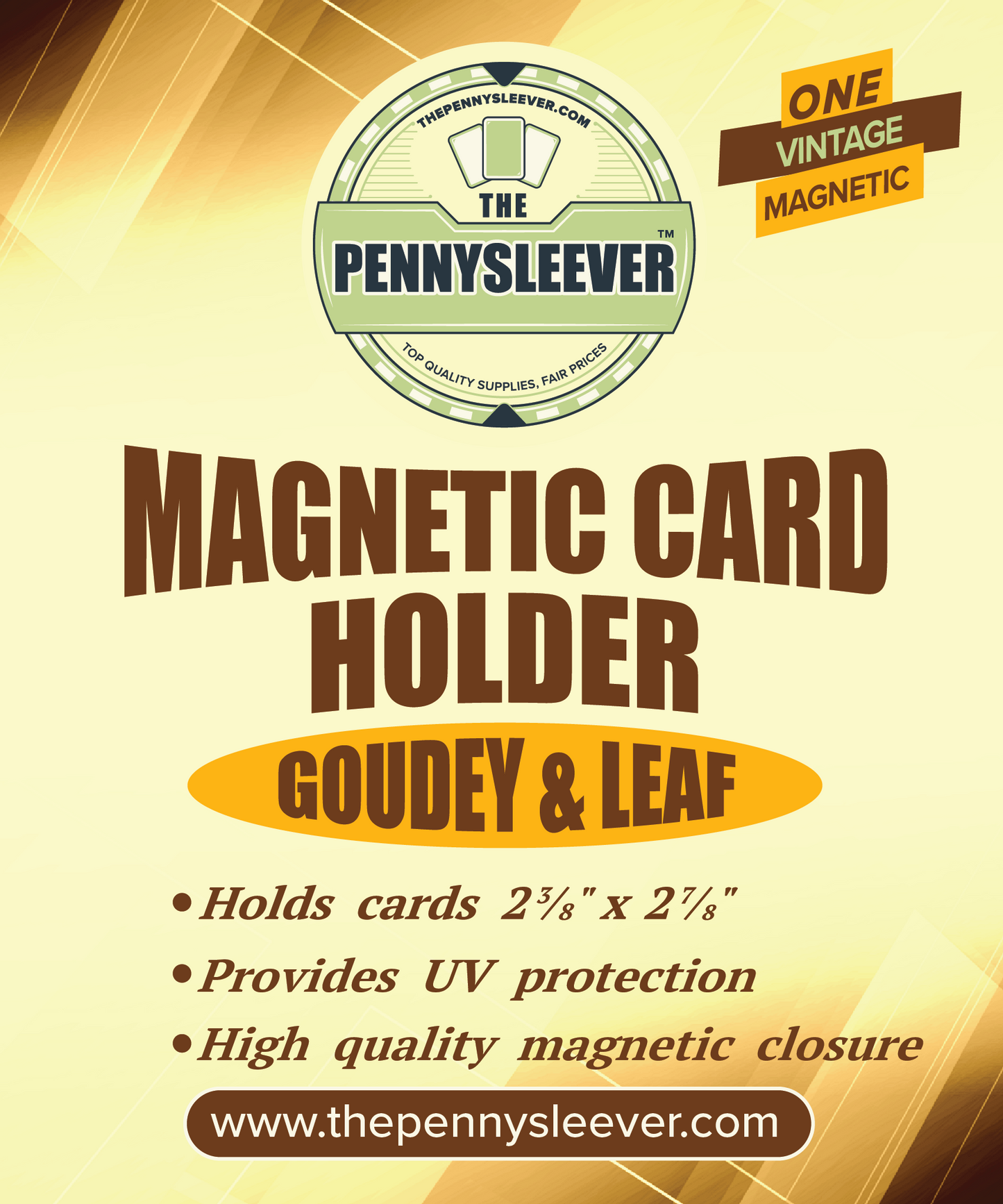 Vintage Magnetic Card Holder