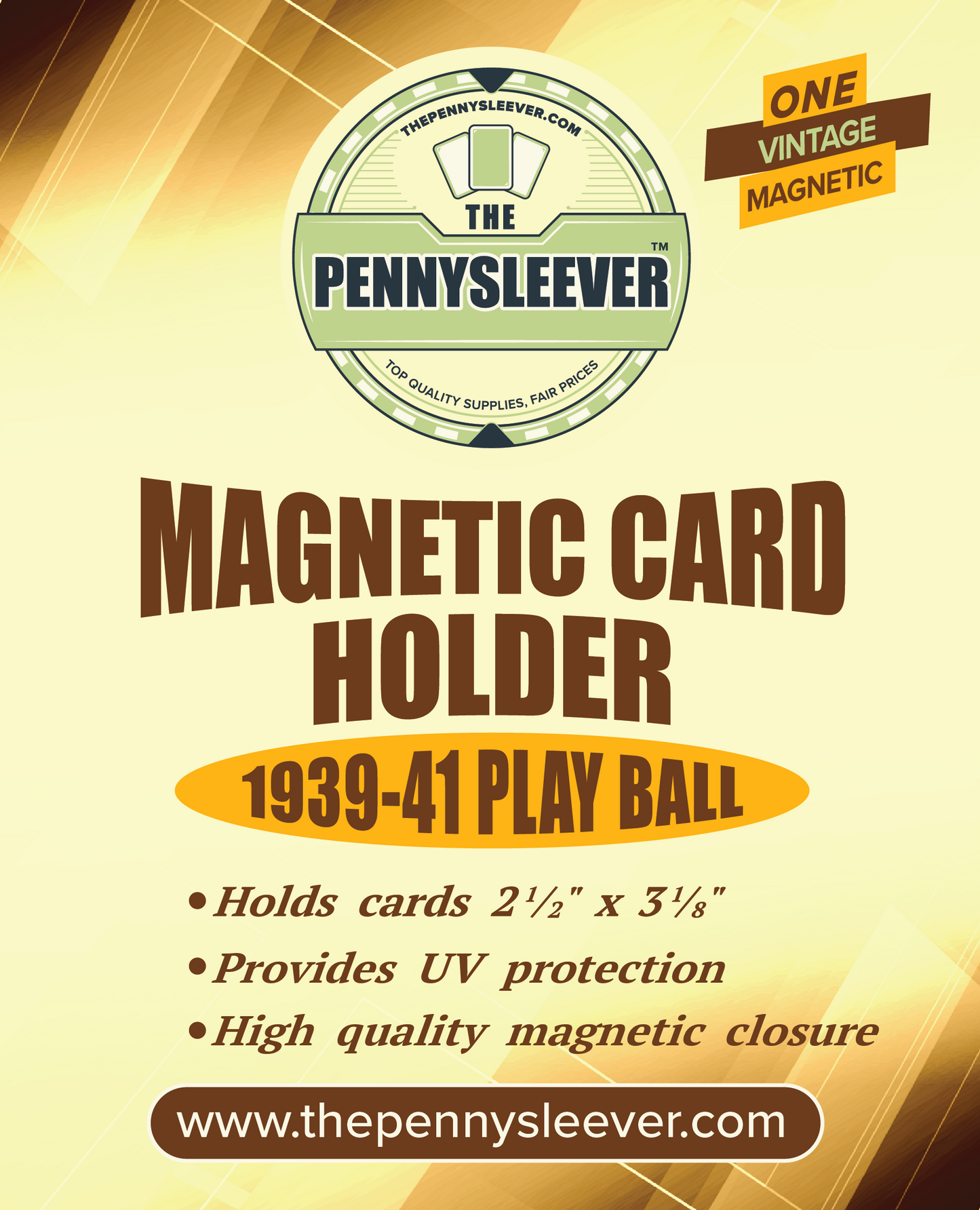 Vintage Magnetic Card Holder