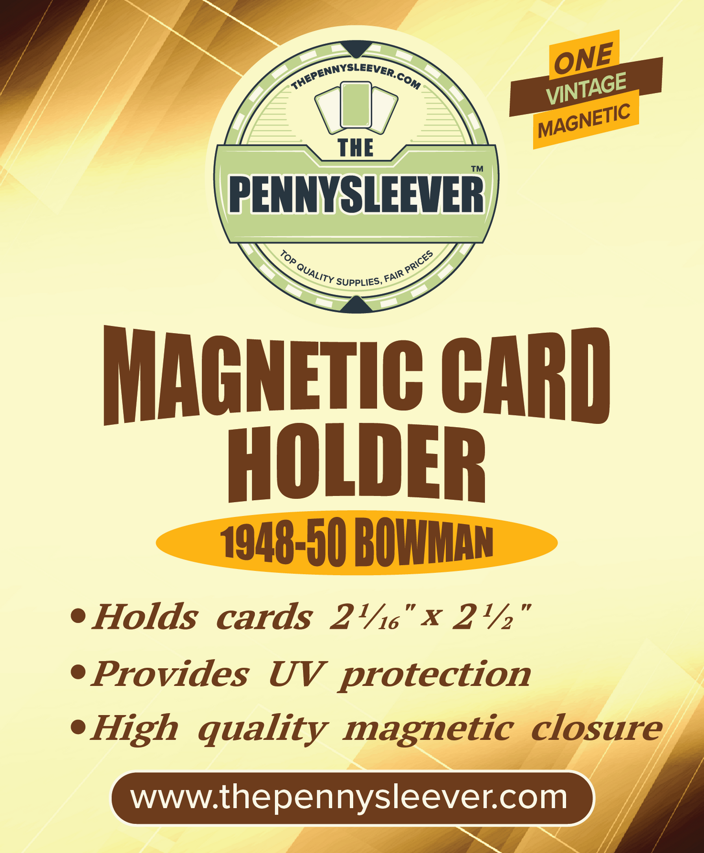 Vintage Magnetic Card Holder