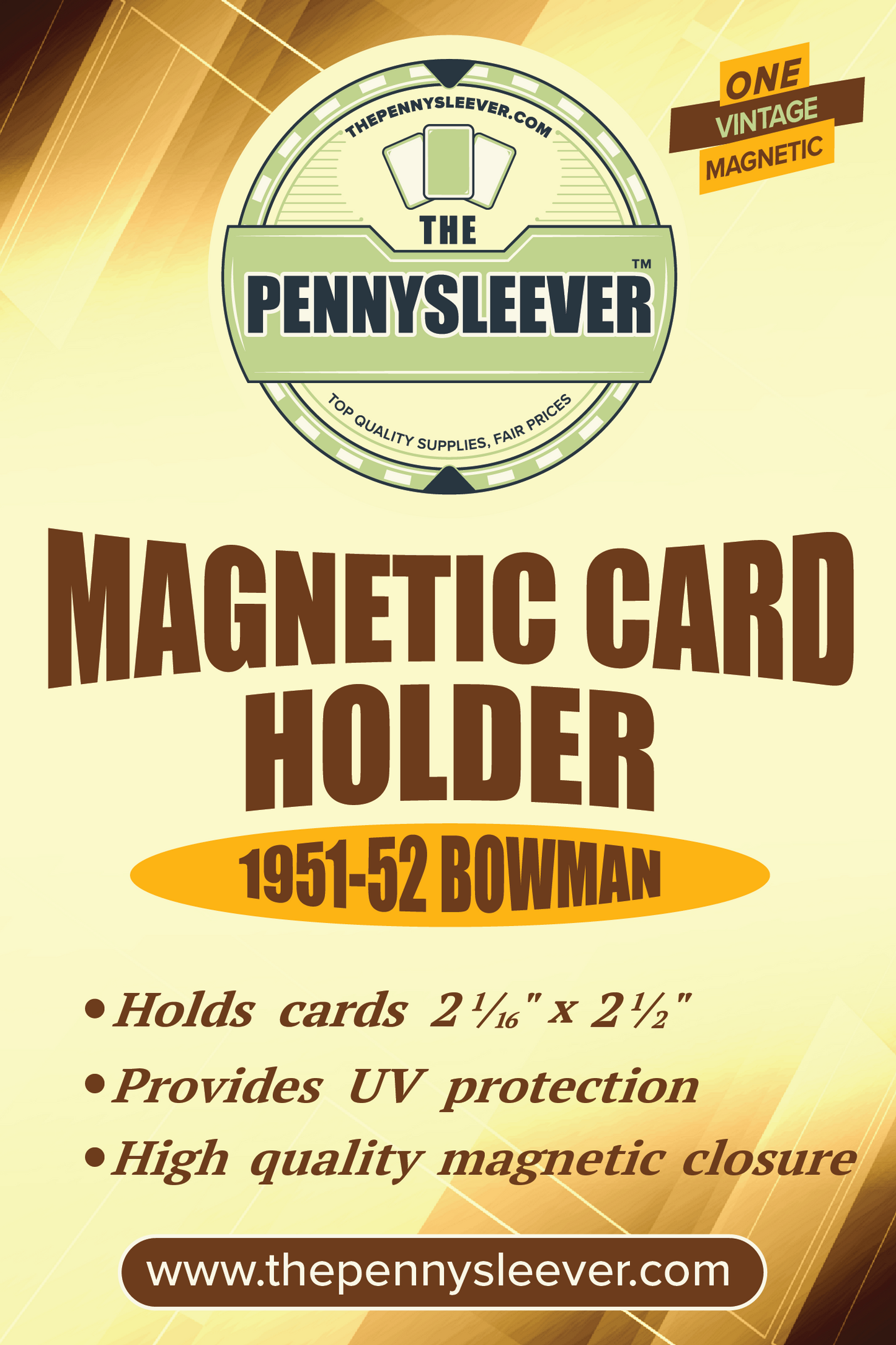 Vintage Magnetic Card Holder