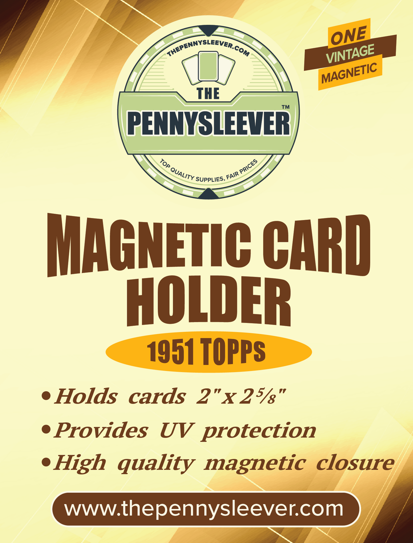 Vintage Magnetic Card Holder