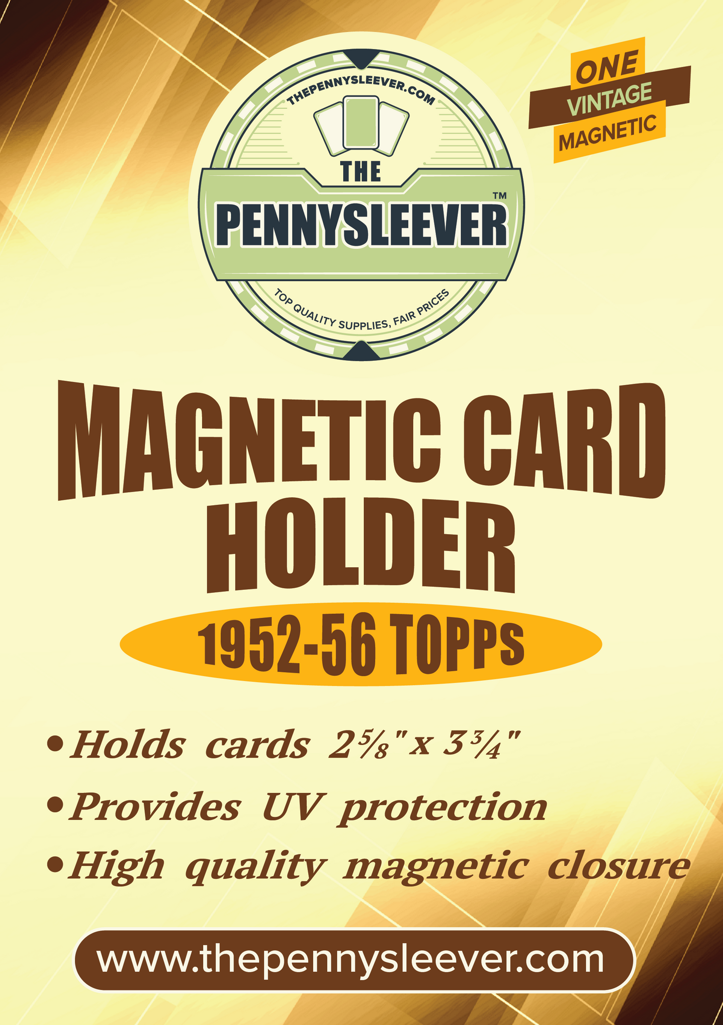 Vintage Magnetic Card Holder