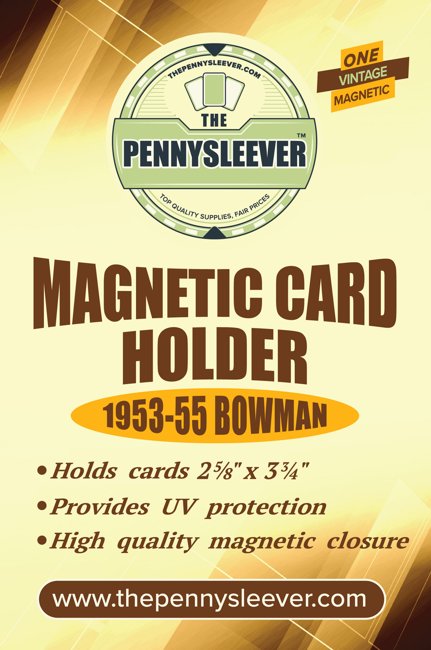 Vintage Magnetic Card Holder