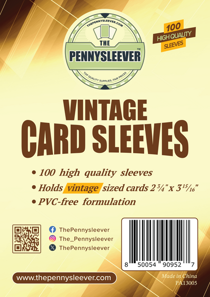 Vintage Card Sleeves (100 count)
