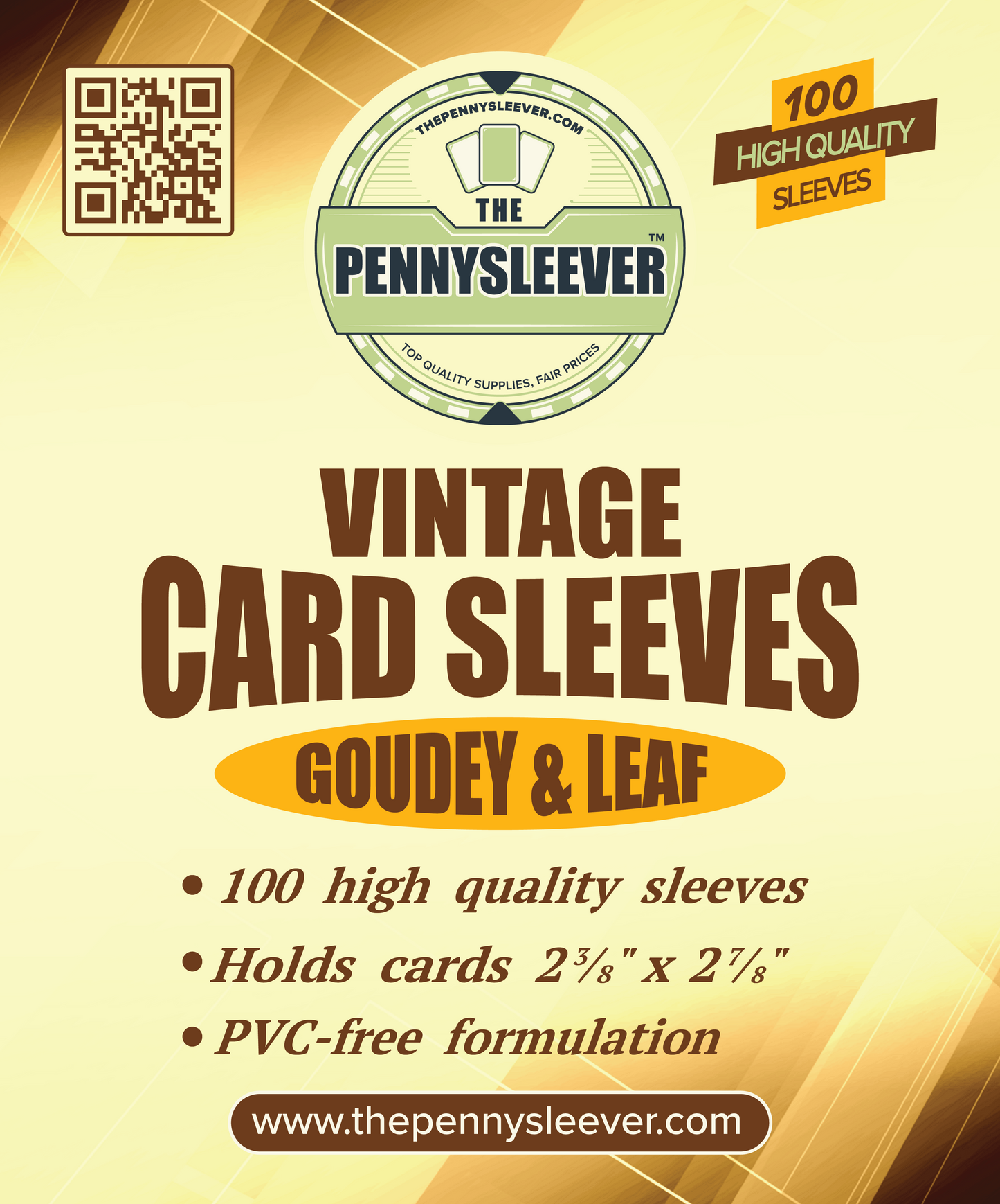 Vintage Card Sleeves Goudey & Leaf (100 count)