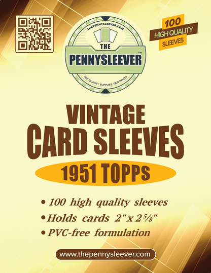 Vintage Card Sleeves 1951 Topps (100 count)