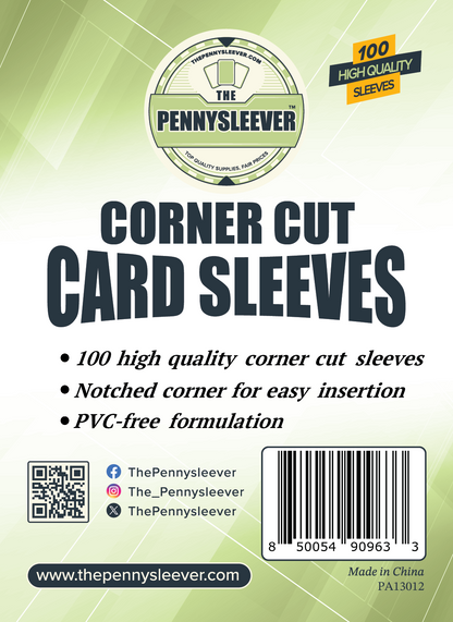 Corner Cut Card Sleeves (100 count)