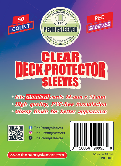 TCG/Pokémon CLEAR Deck Protector Sleeves (50 count)