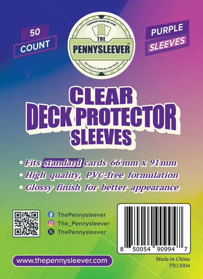 TCG/Pokémon CLEAR Deck Protector Sleeves (50 count)