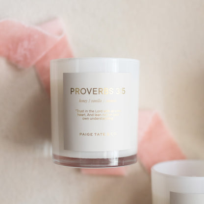 Scripture Candle: Proverbs 3:5