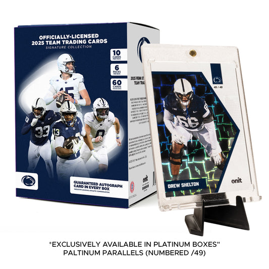 Penn State University Football 2025 Trading Cards - Platinum Box (Guaranteed Autograph)