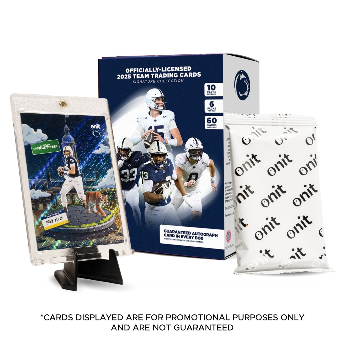 Penn State University Football 2025 Trading Cards - Platinum Box (Guaranteed Autograph)