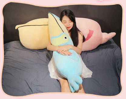 Cartoon Flamingo Parrot Plush Toy and Pillow Doll