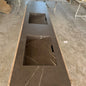 HANDCRAFTED PIETRA GREY HIGH ENGINEERED PORCELAIN DOUBLE SINK (ES-171)