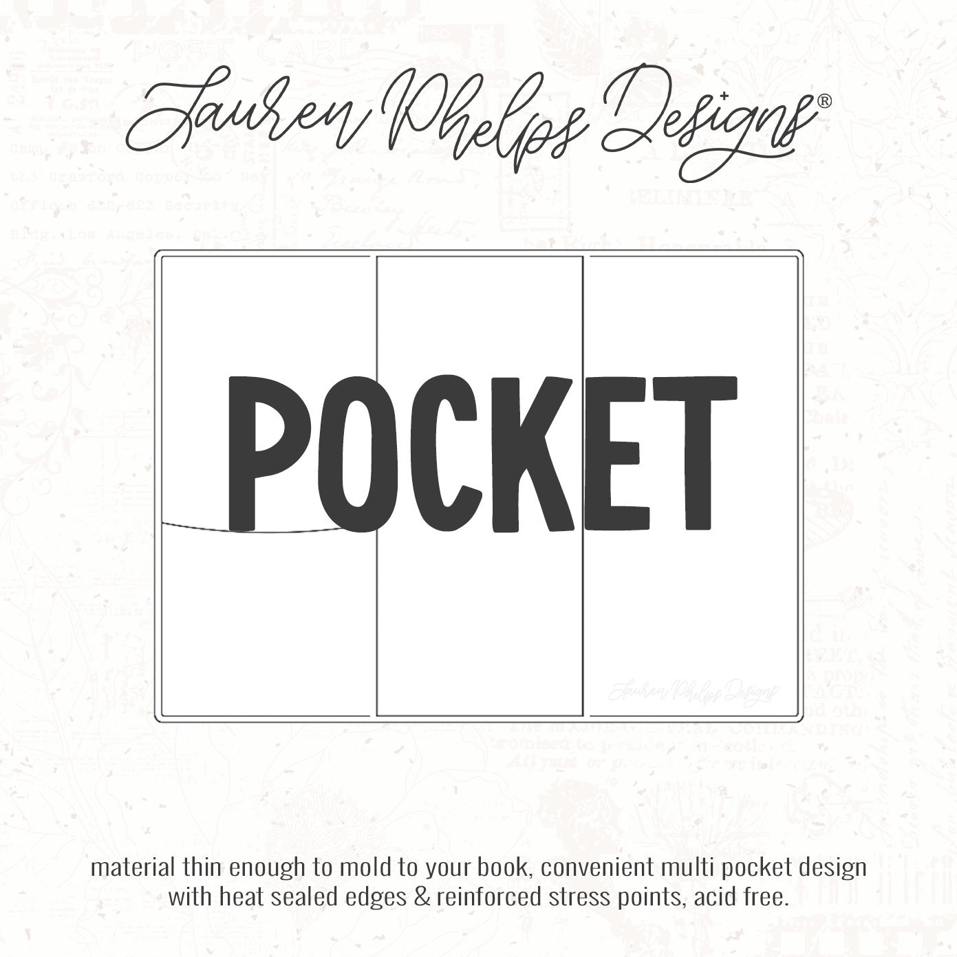 Pocket | Clear Soft Vinyl Notebook Cover | 3 sizes