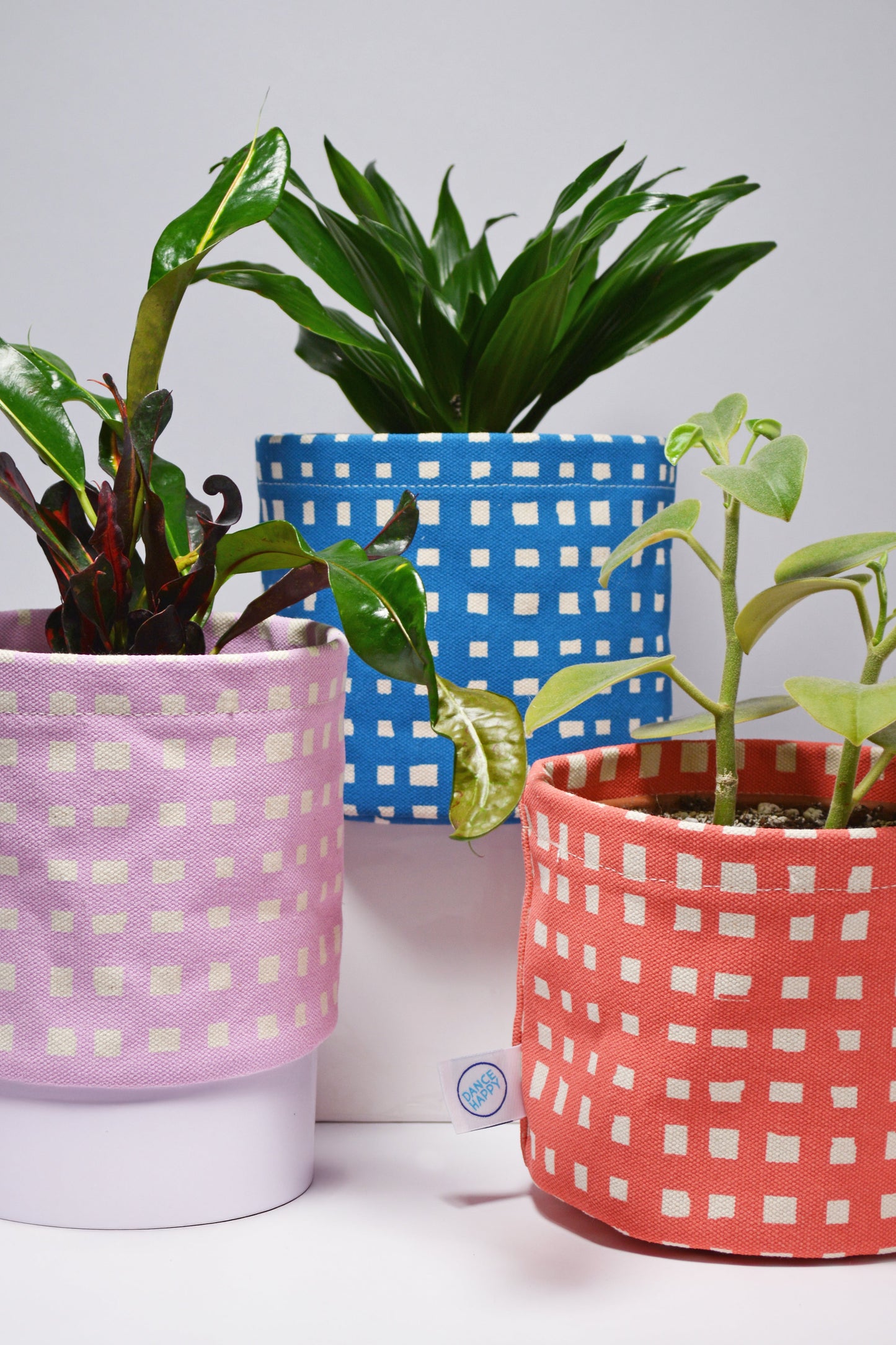 Micro Grid Round Bin/Canvas Planter