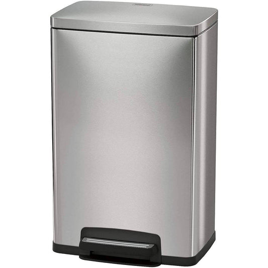 13-Gallon Kitchen Trash Can with Step Lid in Stainless Steel Finish | Kitchen [Metal] | Kitchen + Metal