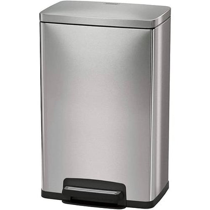13-Gallon Kitchen Trash Can with Step Lid in Stainless Steel Finish | Kitchen [Metal] | Kitchen + Metal