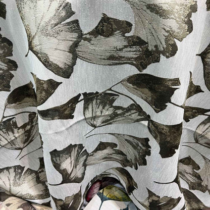 Brown POPPY Jacquard Tulip Print - Custom Tablecloths