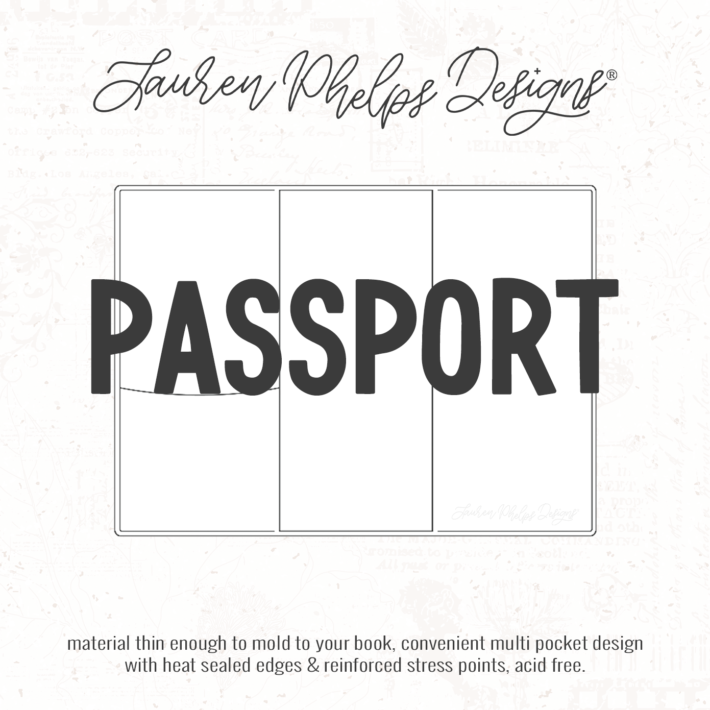 Passport | Clear Soft Vinyl Notebook Cover | 3 sizes