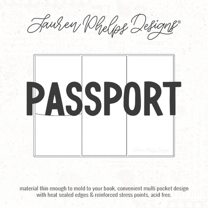 Passport | Clear Soft Vinyl Notebook Cover | 3 sizes