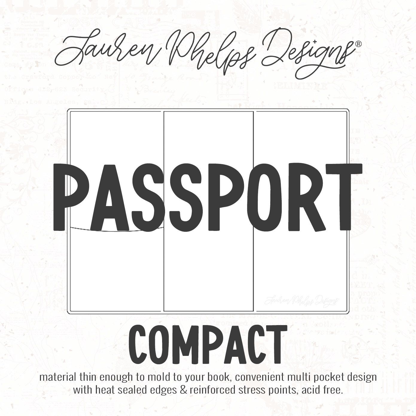Passport | Clear Soft Vinyl Notebook Cover | 3 sizes