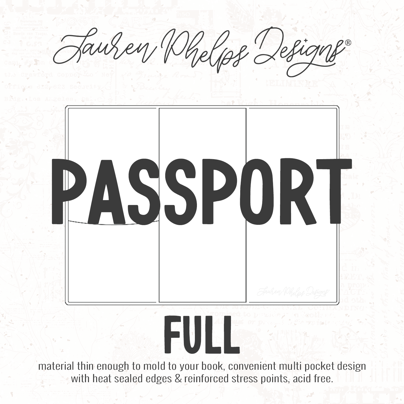 Passport | Clear Soft Vinyl Notebook Cover | 3 sizes
