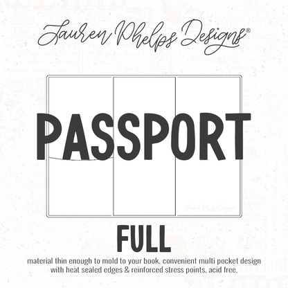 Passport | Clear Soft Vinyl Notebook Cover | 3 sizes