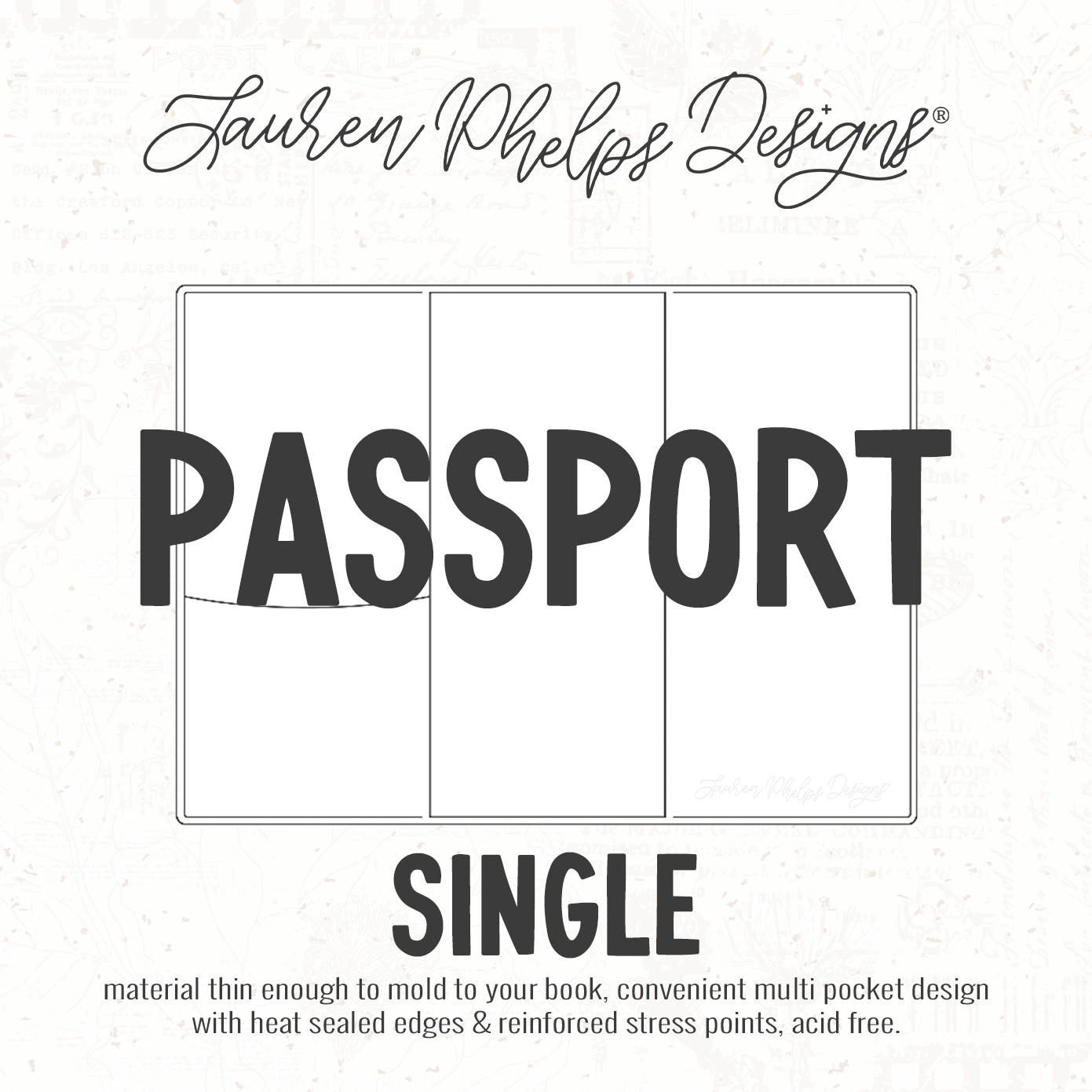 Passport | Clear Soft Vinyl Notebook Cover | 3 sizes