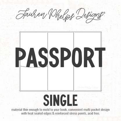 Passport | Clear Soft Vinyl Notebook Cover | 3 sizes