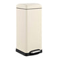 8-Gallon Retro Stainless Steel Step-On Trash Can in Light Almond Beige | Kitchen [Metal] | Kitchen + Metal