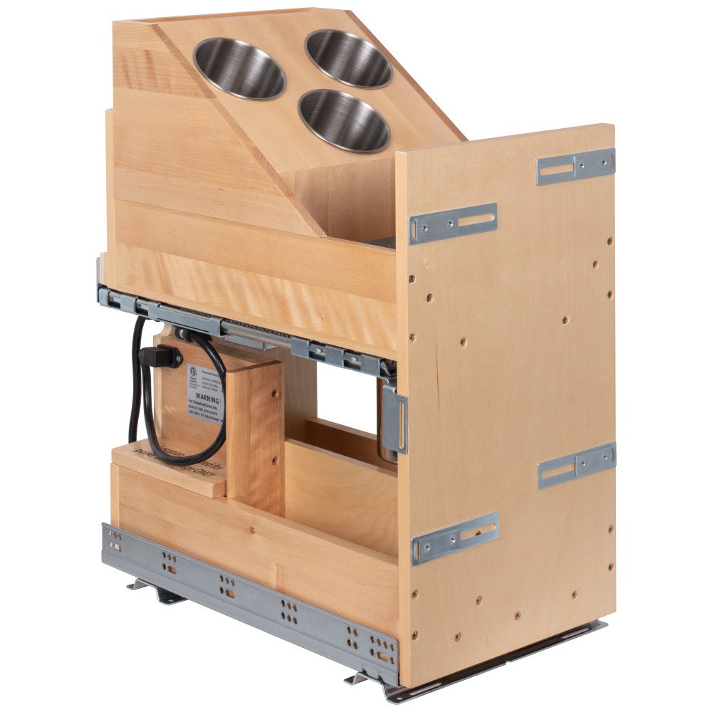 "No Wiggle" Powered Vanity Pullout for Full Height Base Cabinet