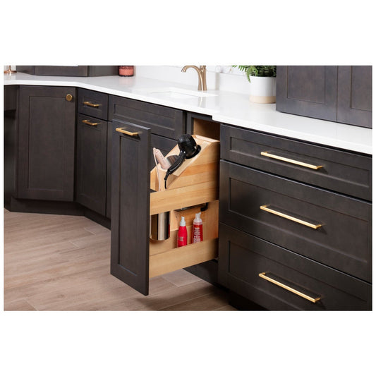 "No Wiggle" Powered Vanity Pullout for Full Height Base Cabinet