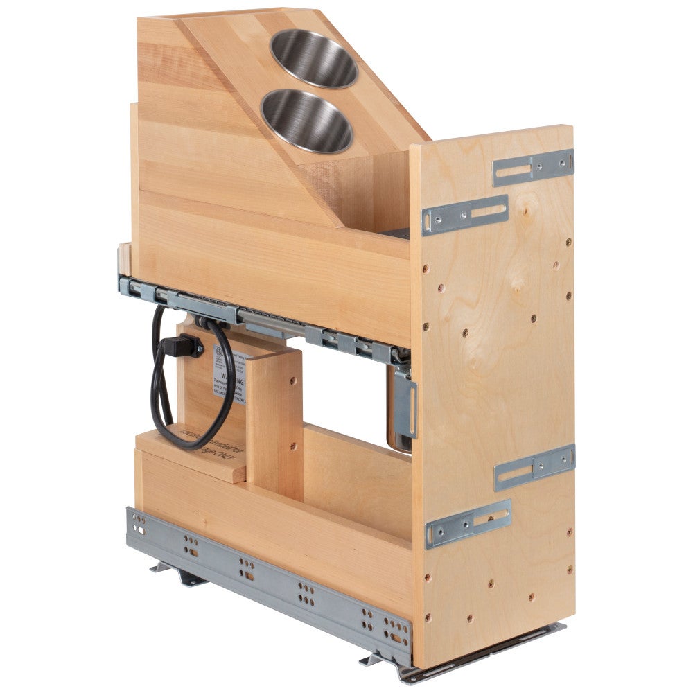 "No Wiggle" Powered Vanity Pullout for Full Height Base Cabinet