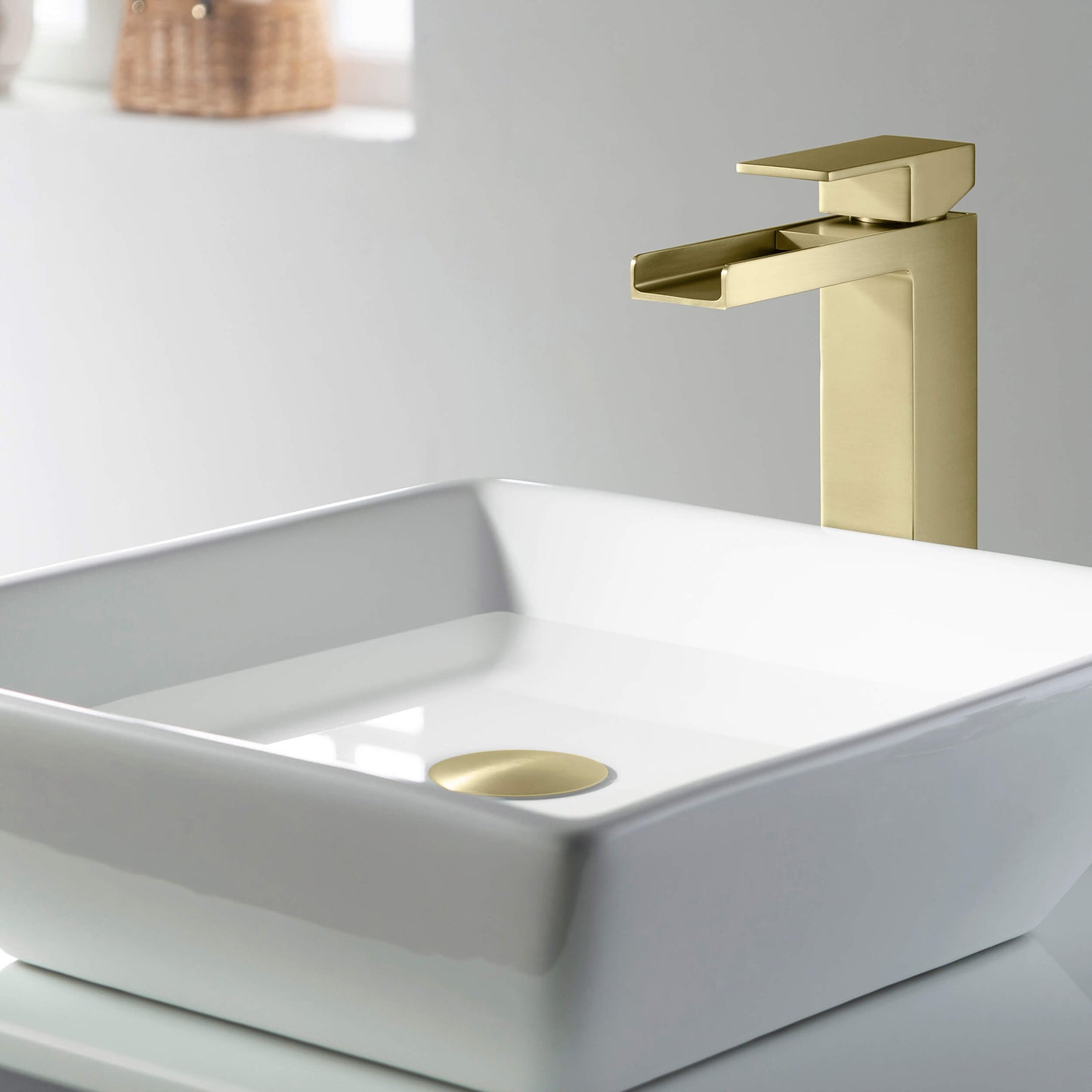 Pop Up Drain Stopper for Bathroom without Overflow - Full Cover