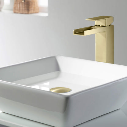 Pop Up Drain Stopper for Bathroom without Overflow - Full Cover