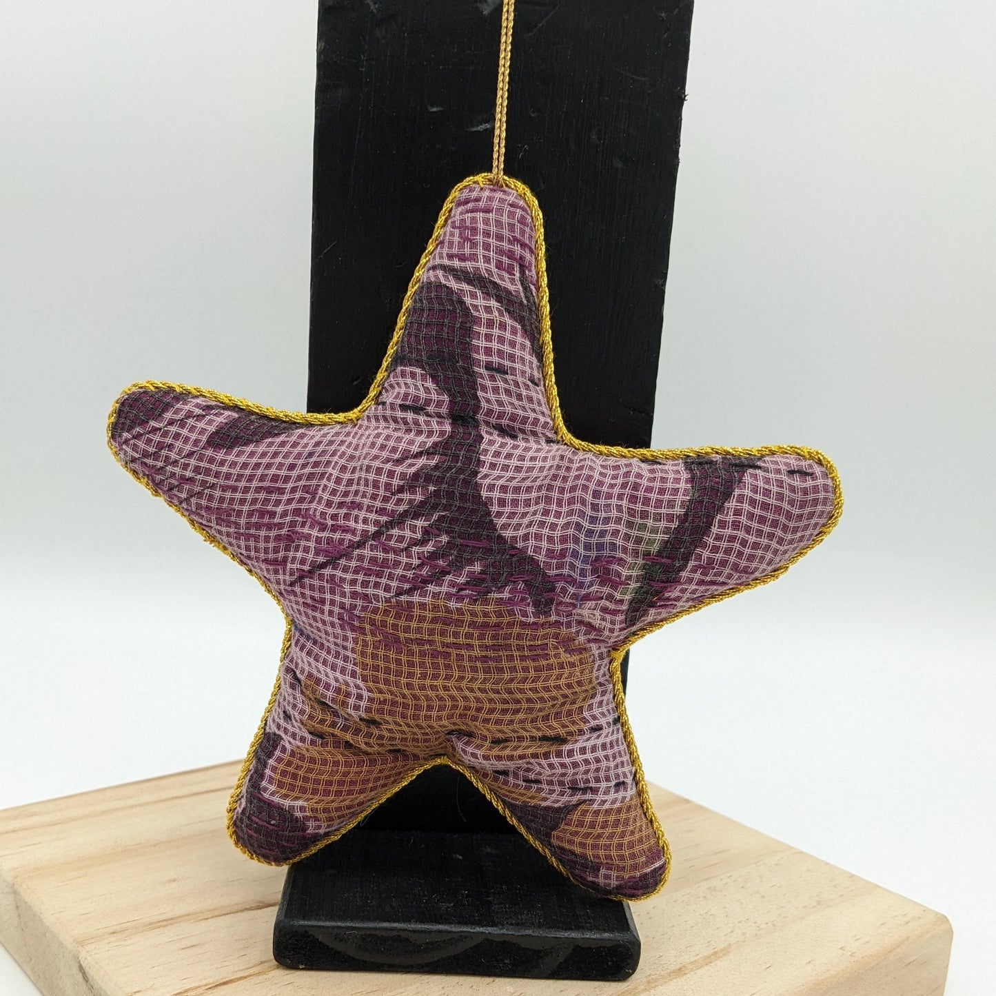 Upcycled Saree Star Ornaments