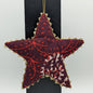 Gold Trimmed Cotton Star Ornaments