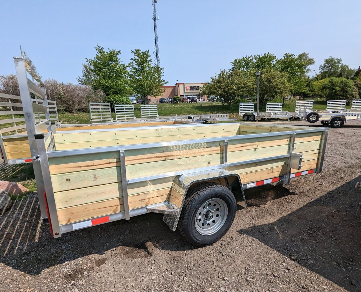 Silver Ox 5x10 Single Axle Woodside Trailer