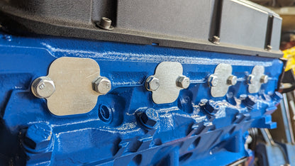 Small Block Ford Exhaust Block-Off Plate Set